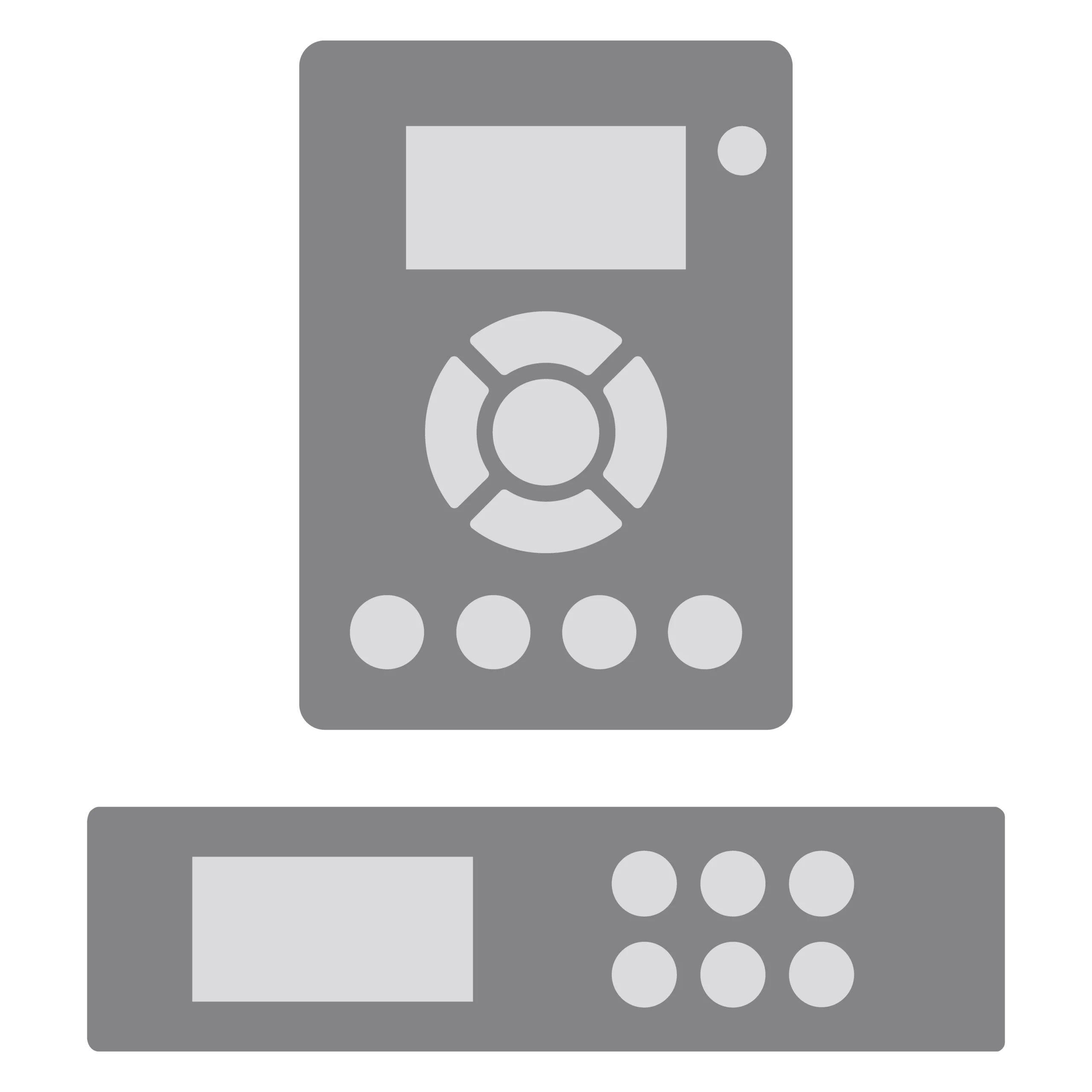 Two HMI options: surface or flush mounting